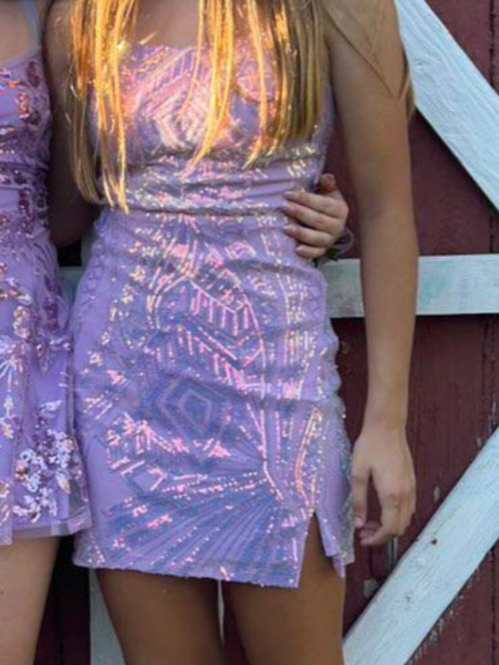 Short lavender sequin dress by Midnight Dolls - size M